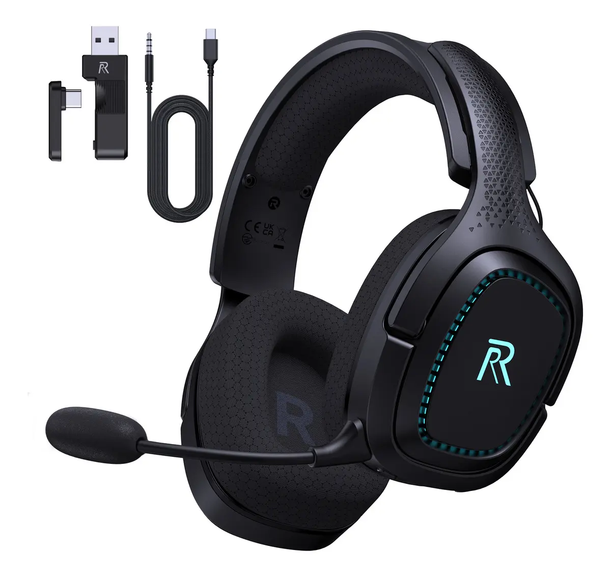Bogast Audífonos Gamer Inalámbricos Ps5, Ps4, Pc Y Switch, Micrófono Noise Cancelling, Sonido Envolvente, Cable 3.5mm Xbox Captain 700
