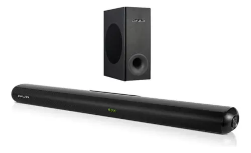 Barra de sonido Aiwa AW-SBH21W-W negra 50/60Hz