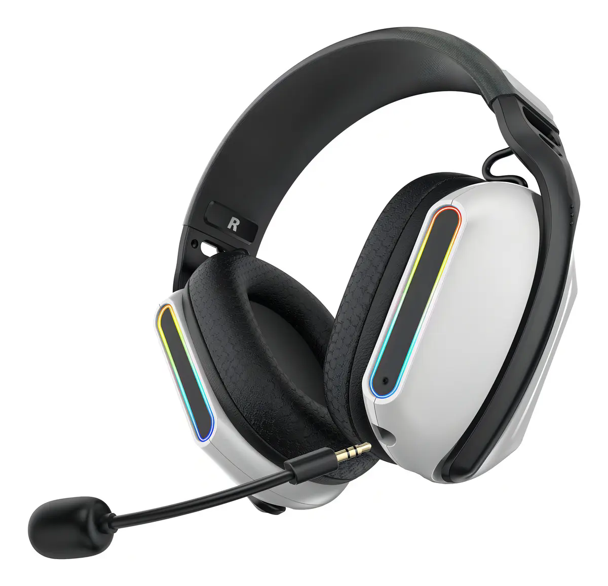 Audífonos Gamer Getttech G1 Alámbricos para PC Mac PS5 Xbox con Micrófono Desmontable e Iluminación RGB
