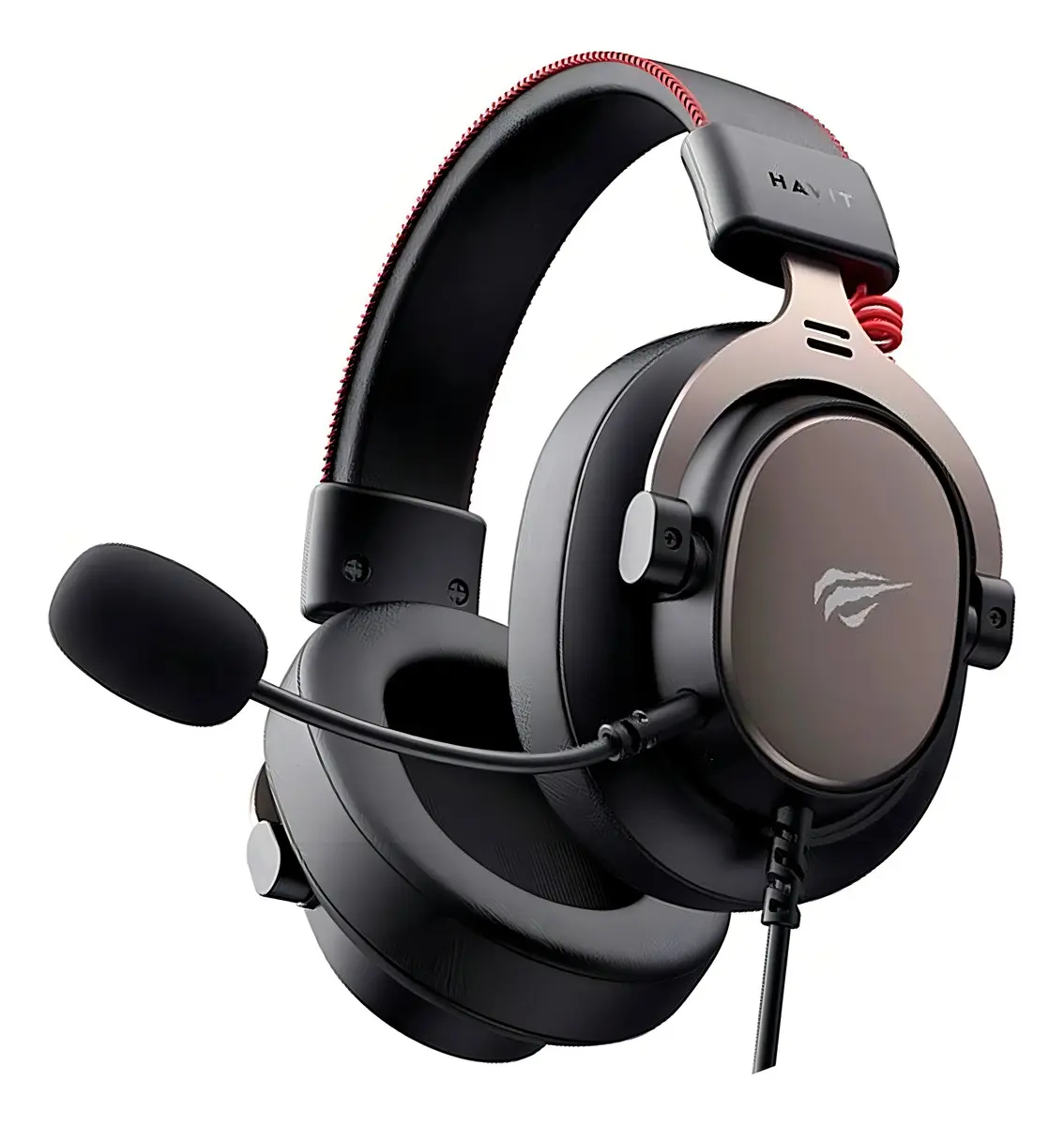 Audífonos Gamer Headset alámbricos Havit H2015E con micrófono para Consolas color Negro