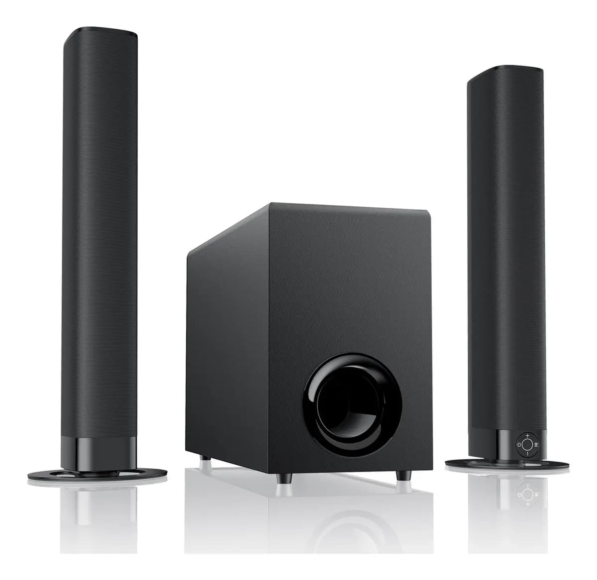 Barra de Sonido Funsmile KY-8000E con Subwoofer para Home Theater, Bluetooth y 120W