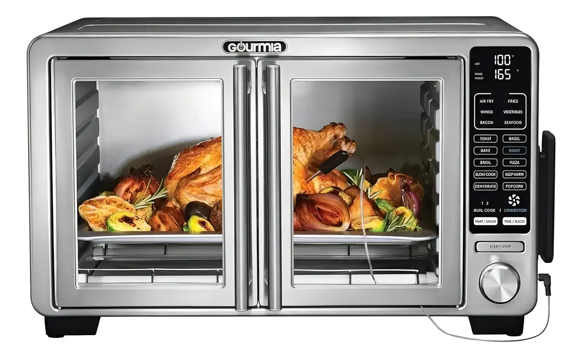 Horno Digital Extra Grande Freidora De Aire Gourmia Gtf7698 Color Gris