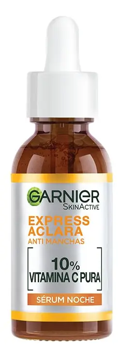 Garnier Express Aclara Sérum Noche Antimanchas con Vitamina C Pura, 30ml